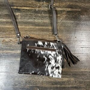 Cowhide boutique purse